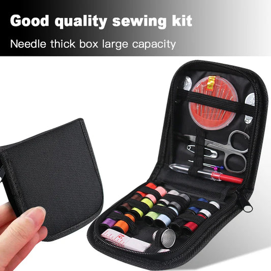 Portable Home Sewing Kit – 14 Thread Black Box Set Portable Sewing Kit Oasis Select