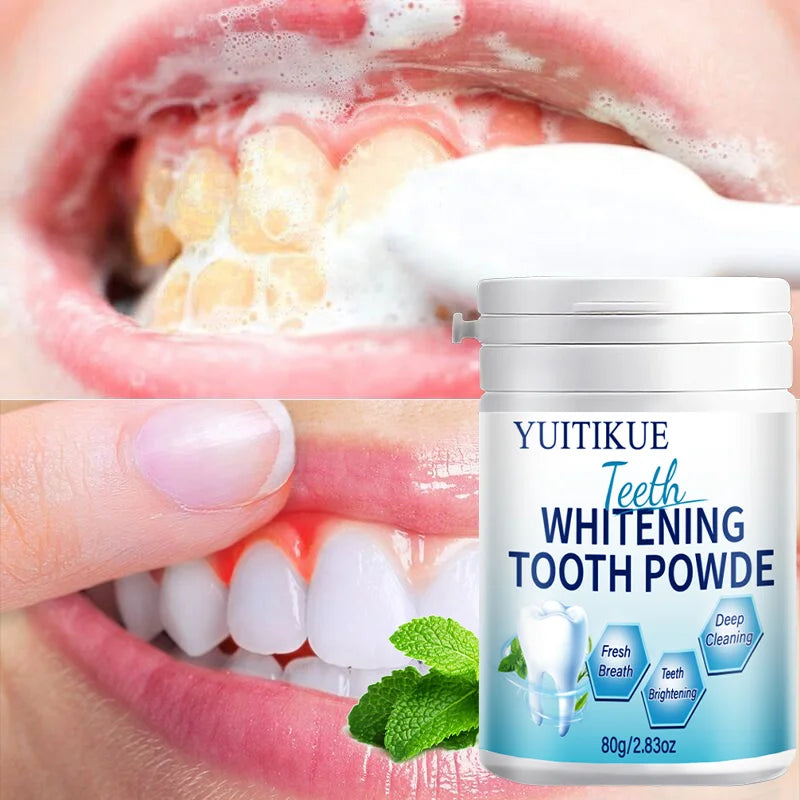 Yuitikue Teeth Whitening Tooth Powder, 80g Natural Mint Tooth Powder for Deep Cleaning, Fresh Breath & Teeth Brightening Peaceful Pleasures Health and Wellness
