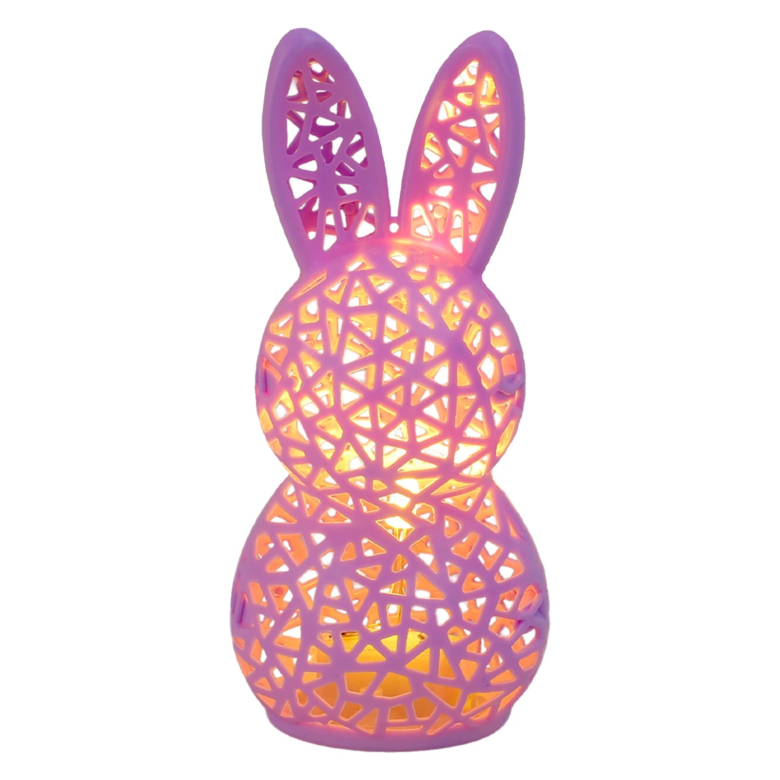 Easter Portable Animal Nightlight 3D Printed LED Light Up Rabbit Statue Easter Gifts for Kids Spring Indoor Home Decor Peaceful Pleasures Health and Wellness