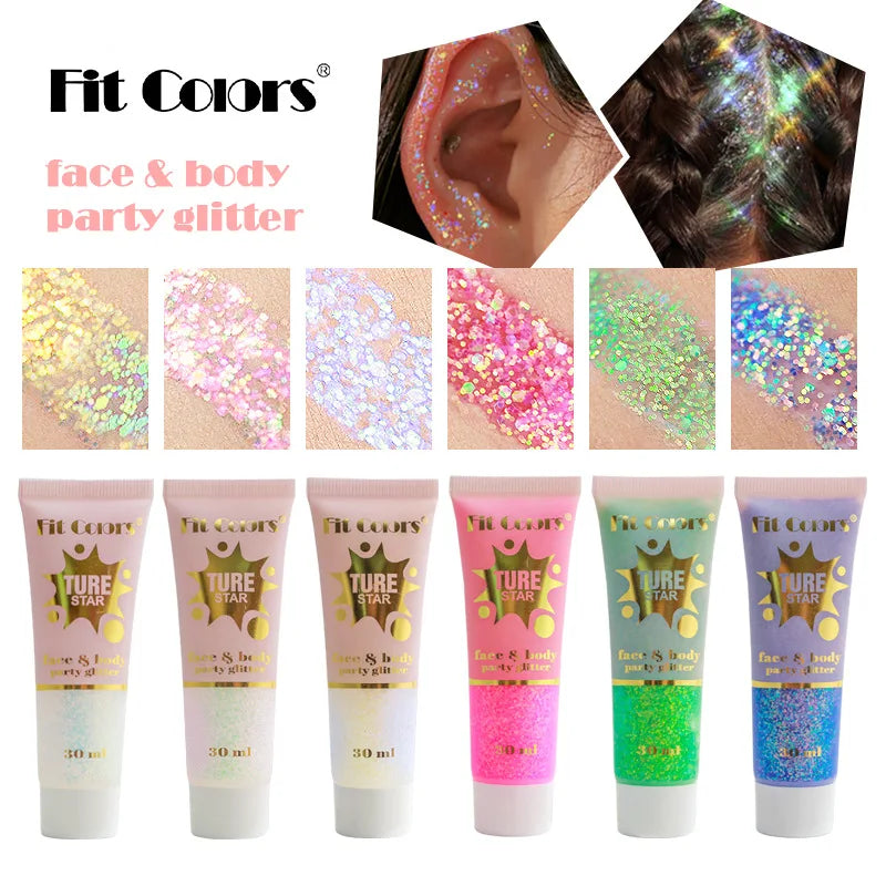 Chameleon Glitter Gel for Face, Body & Hair | Fit Colors