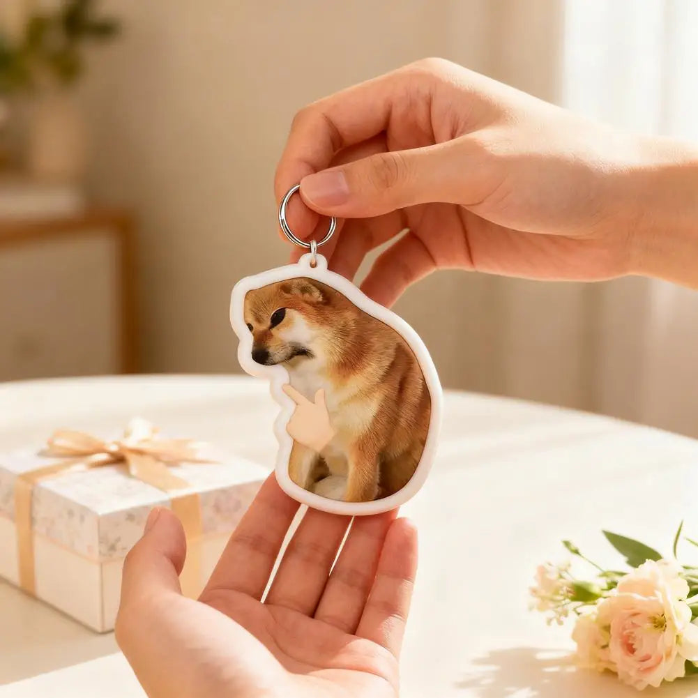 Funny Voice Button Pendant Toy Stress-relieving Talking Figurine