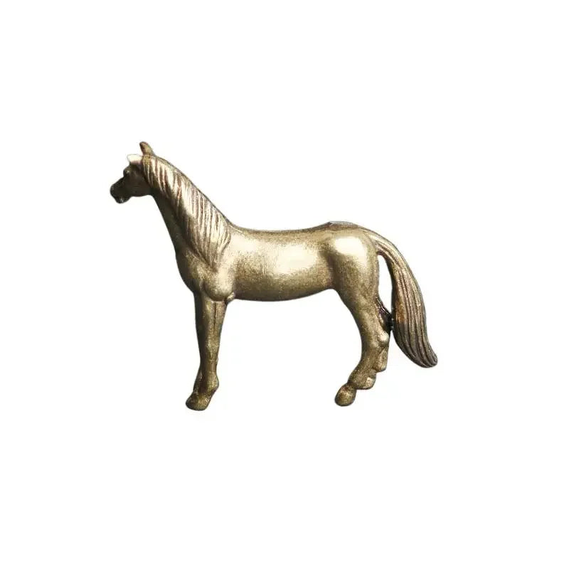 Mini Feng Shui Brass Horse Figurine | Lucky Zodiac Ornament