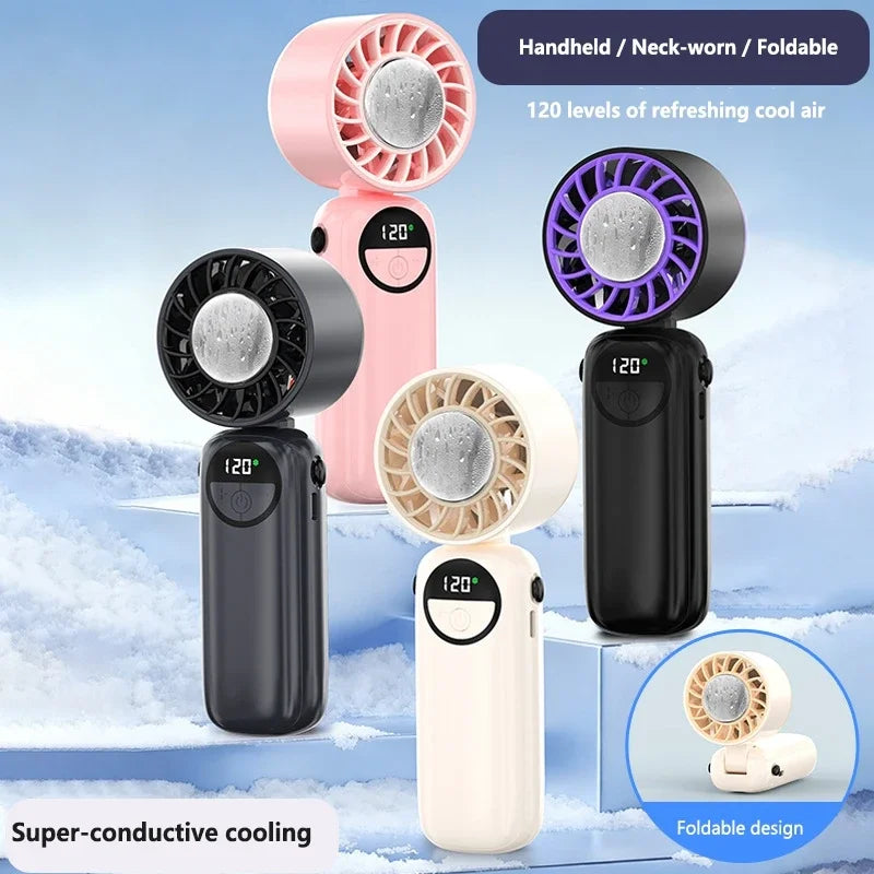 Cold Air High-speed Fan Usb Charging Fan Portable Semiconductor Cooling Five Speed Large Fan Peaceful Pleasures Health and Wellness