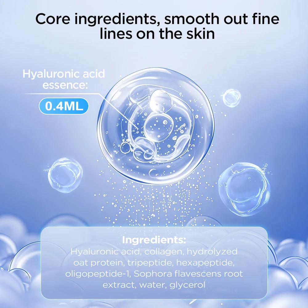 Hyaluronic Acids Microneedle Eye Patch Korean Skin Care for Moisturizing Anti-Wrinkle Aging Smooth Puffy Eye Bags Eye Mask Peaceful Pleasures Health and Wellness