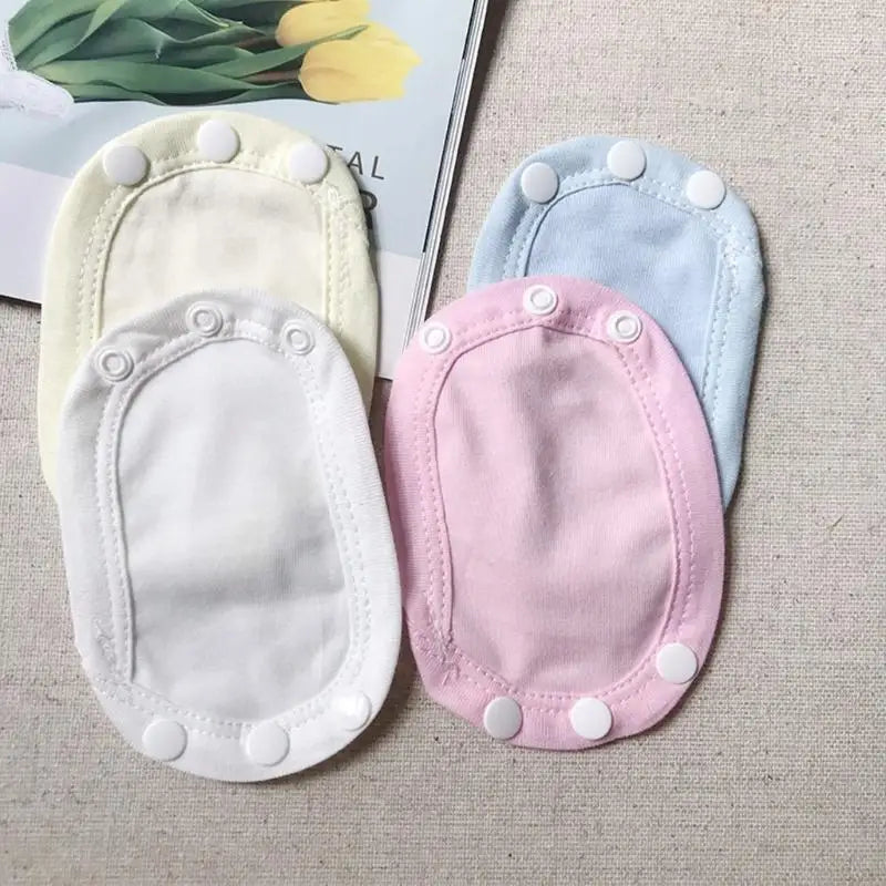 Baby Romper Extender Pads 4pcs | Soft Cotton Snap Extension