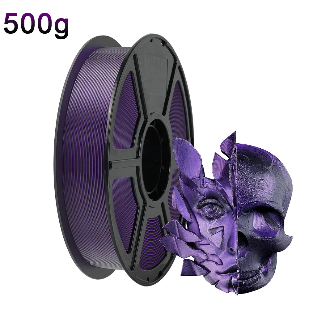 Silk Dual Color PLA Filament 1.75mm – Chrome Coextrusion DINGSUN 3D
