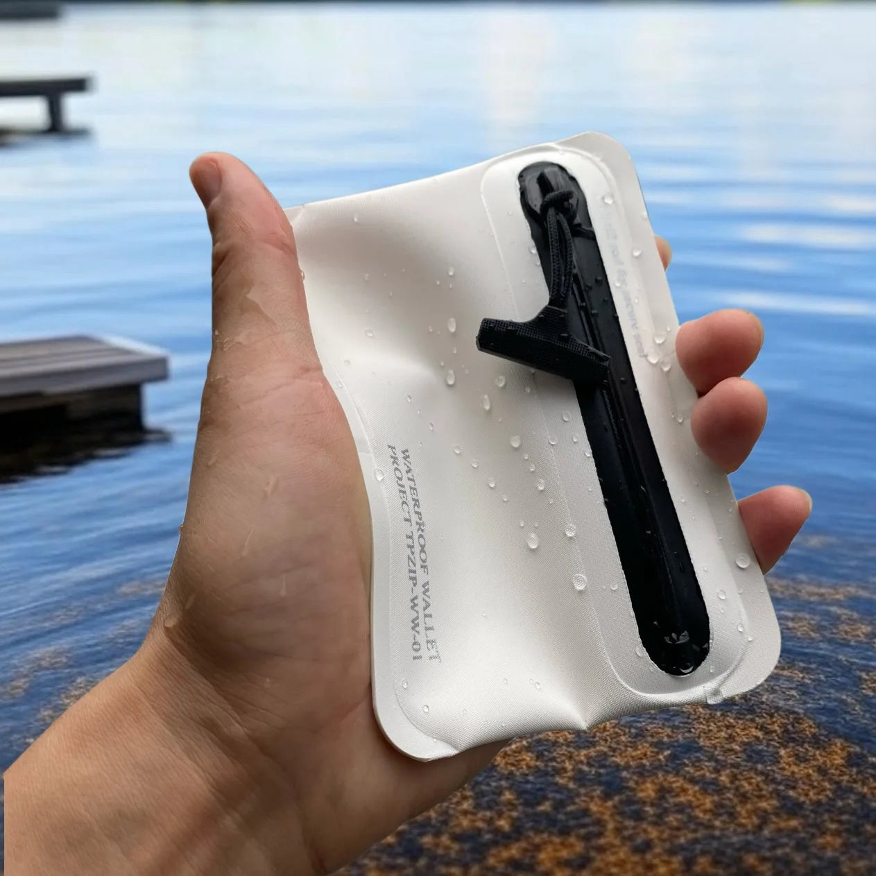 Waterproof TPU Wallet Card Holder | Outdoor Adventure Key Case Waterproof Sports Wallet Peaceful Pleasures Health and Wellness WHITE