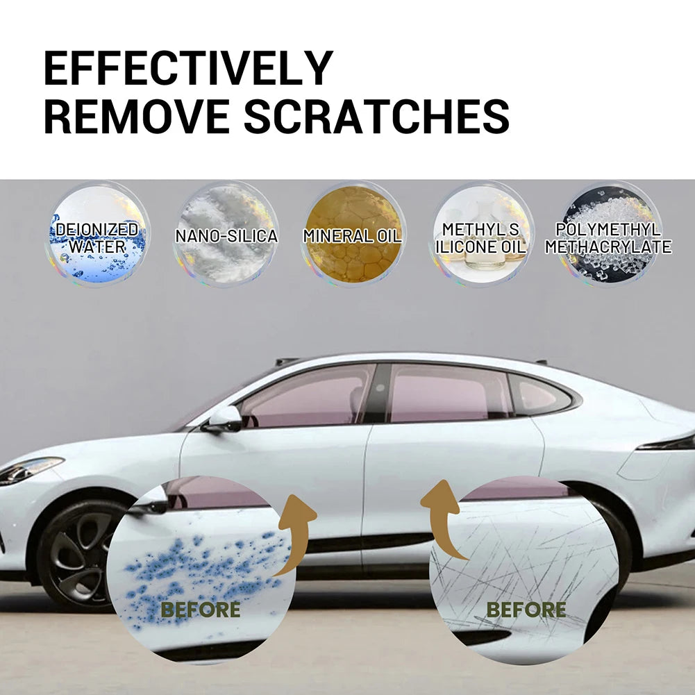Car Scratch Polishing Repair Agents Compound Scratch Remover Repair Lasting Brightening Repair Paint Buffer Maintenance Care Peaceful Pleasures Health and Wellness