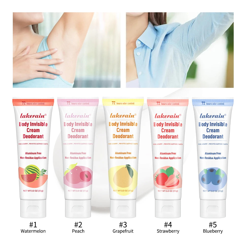 Perfume Cream Deodorant Cream Long Lasting Fragrance Blueberry Strawberry Fruit Fragrance Oil Aroma Cooling armpit Cream Peaceful Pleasures Health and Wellness