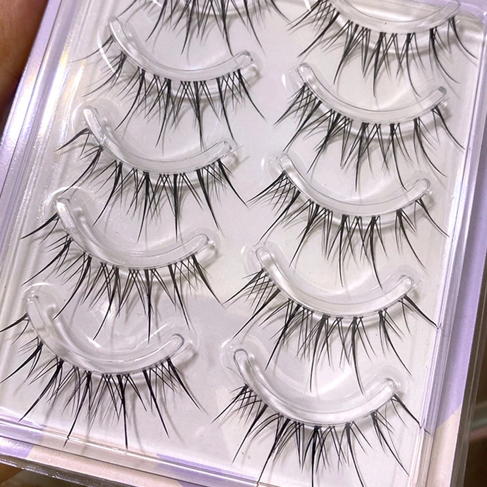5 Pairs Sunflower Wispy False Eyelashes – Anime Manga Lashes False Eyelashes Peaceful Pleasures Health and Wellness