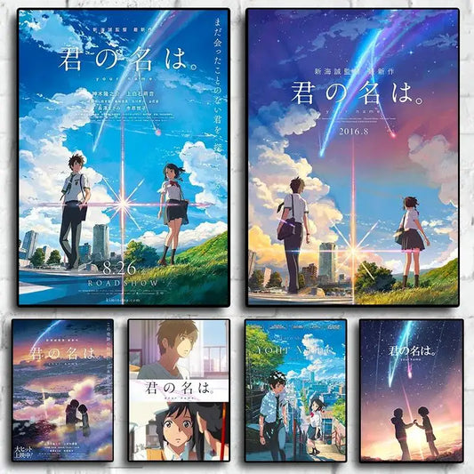 Your Name Anime Canvas Print | Japanese Wall Art Poster Anime Canvas Print Peaceful Pleasures Health and Wellness