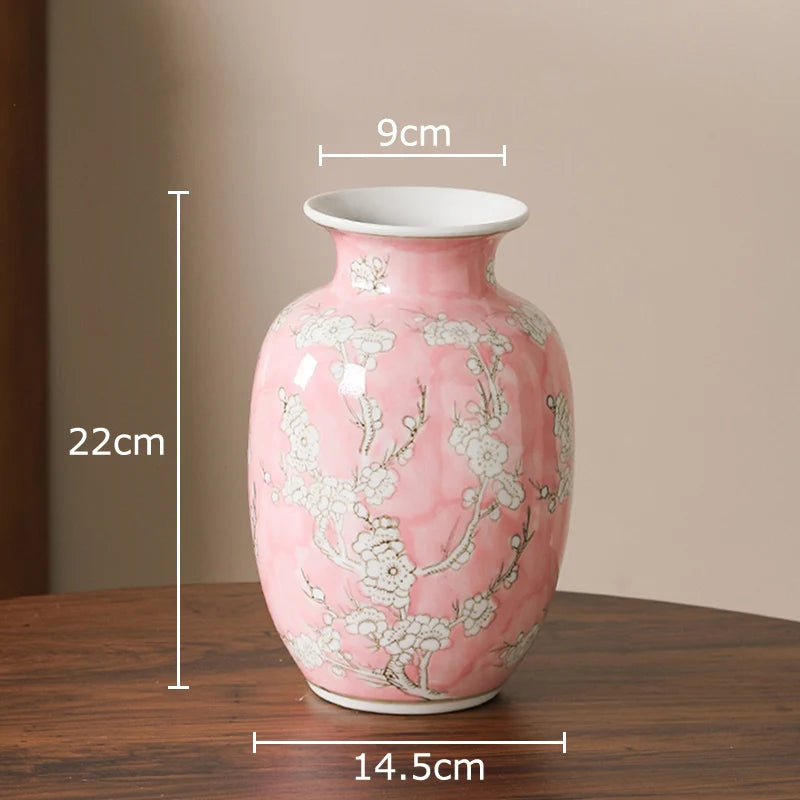 Blue & White Porcelain Vase | Tabletop Flower Décor