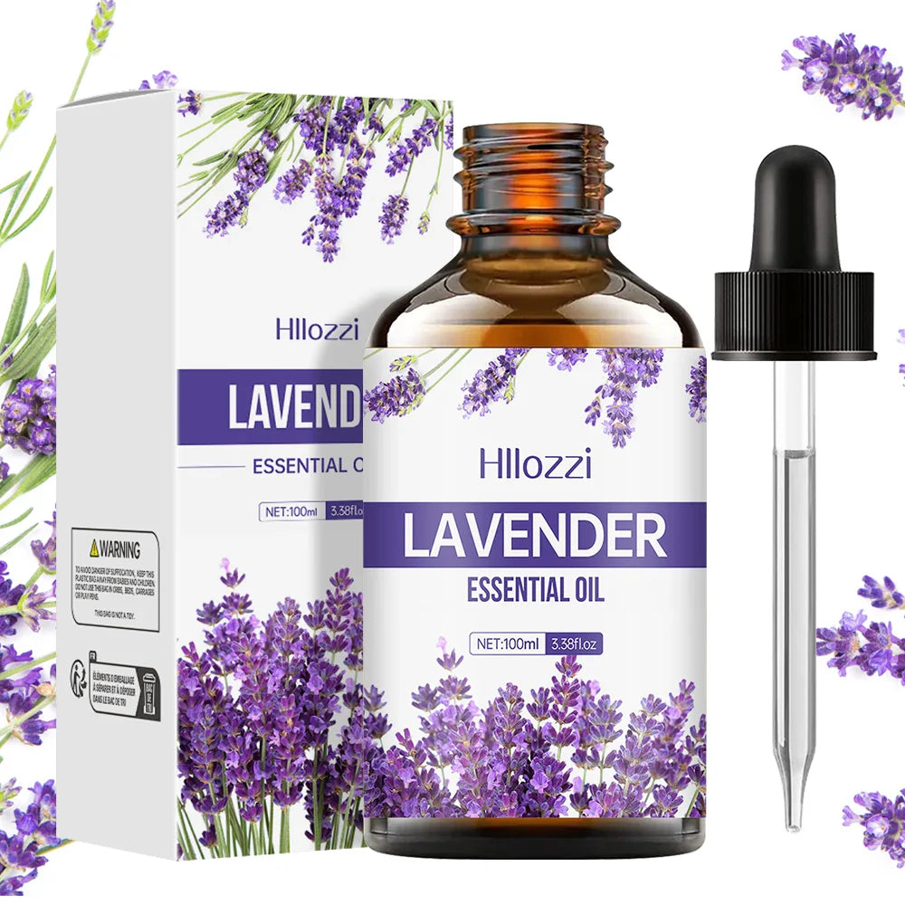 Hllozzi Lavender Essential Oil 30ml 60ml 100ml Aroma Diffuser