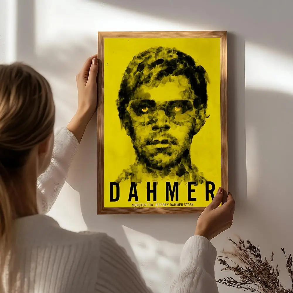 Dahmer Movie Poster – HD Self-Adhesive Waterproof Wall Art Movie Wall Poster Peaceful Pleasures Health and Wellness White8 40X50cmNoframe
