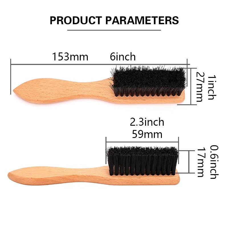 Men Beard Brush Wood Handle Hairdressing Soft Hair Cleaning Brush Retro Neck Duster Broken Remove Comb Hair Styling Salon Tools Peaceful Pleasures Health and Wellness