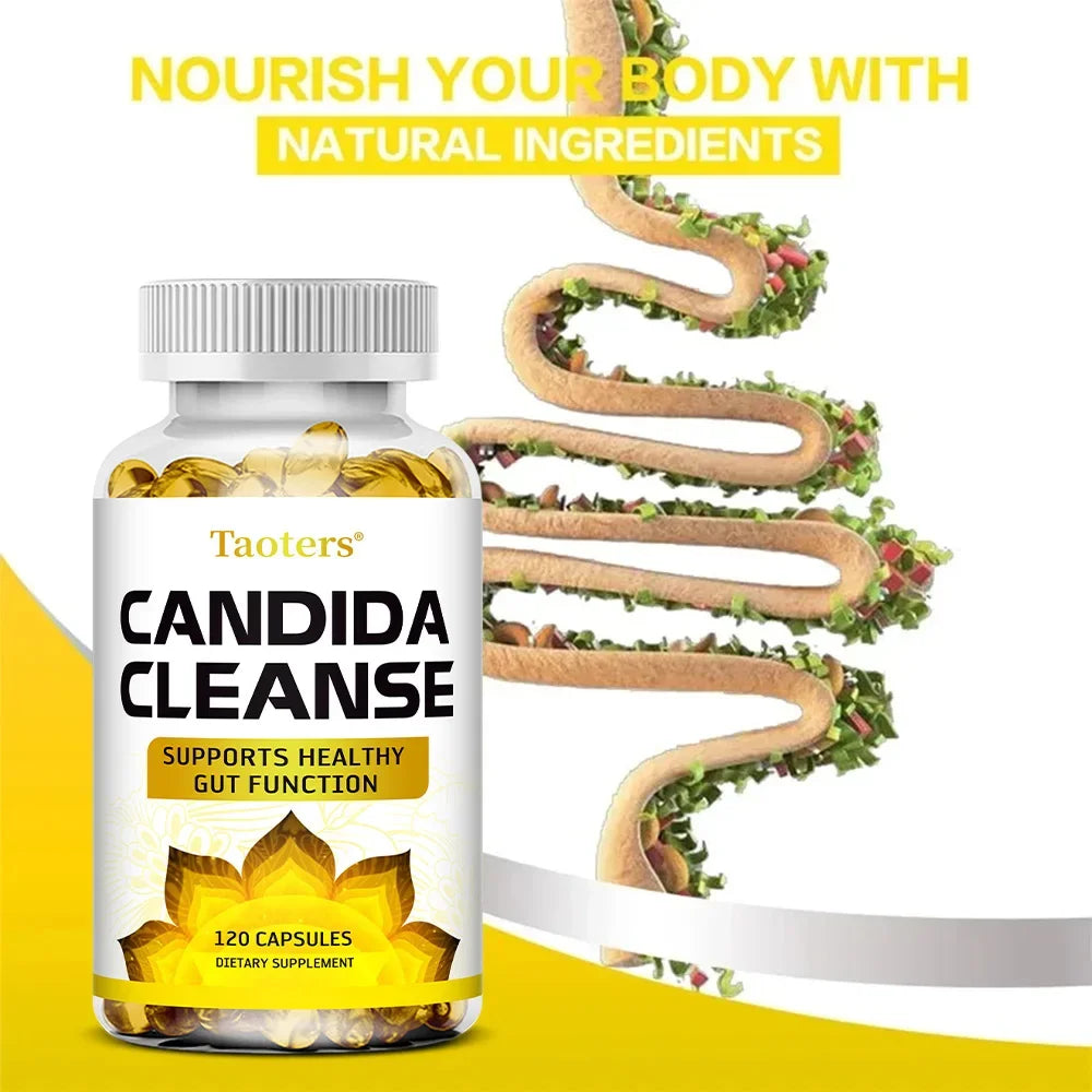 Candida Cleanse 120 Caps – Gut, Liver & Colon Detox Support