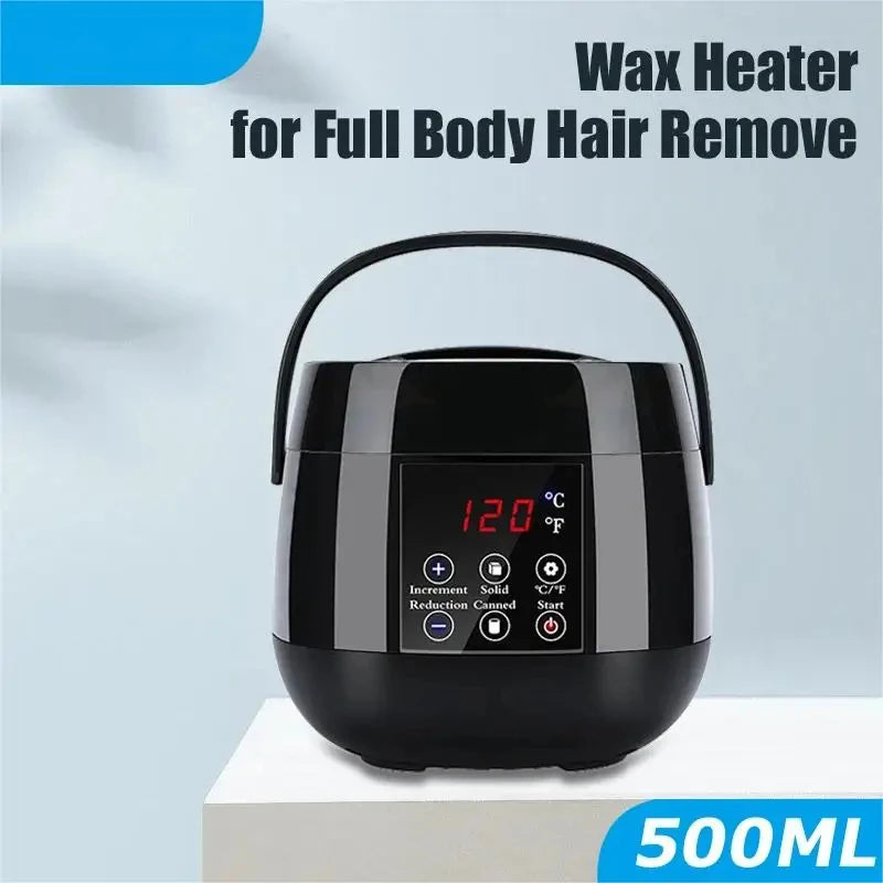 500ML Wax Warmer Digital Wax Heater for Professional Hair Removal Waxing Beans Heating Machine Depilation Epilator Wax-melt Pot Peaceful Pleasures Health and Wellness