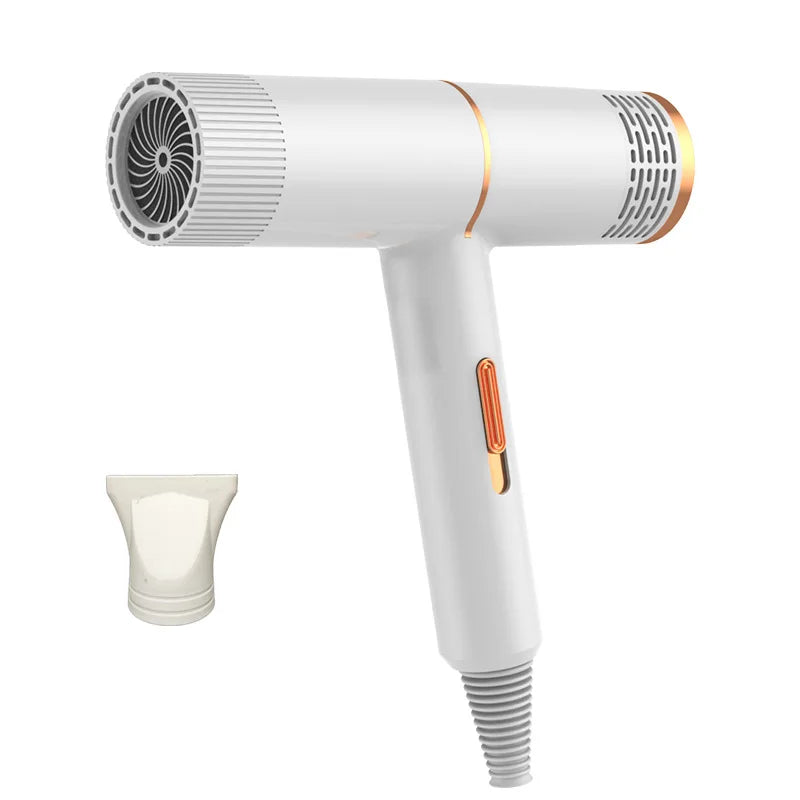 Professional Hair Dryer Strong Wind Salon Dryer Hot Air and Cold Air Wind Negative Ionic Hammer Blower Dry Electric Hair Dryer Peaceful Pleasures Health and Wellness white-EU