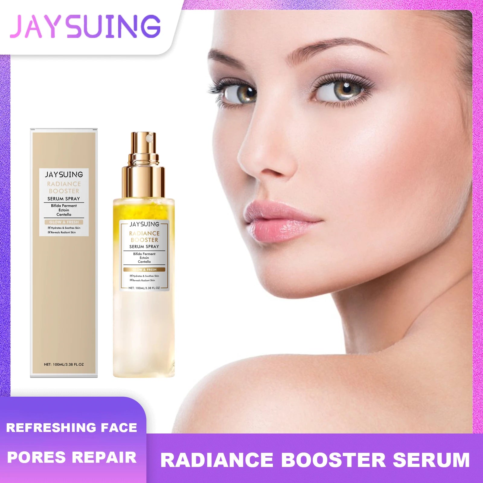 Radiance Booster Serum Spray Moisturizing Relief For Sensitive Skin Nourishing Face Mist Even Skin Tone Winter Skincare Peaceful Pleasures Health and Wellness