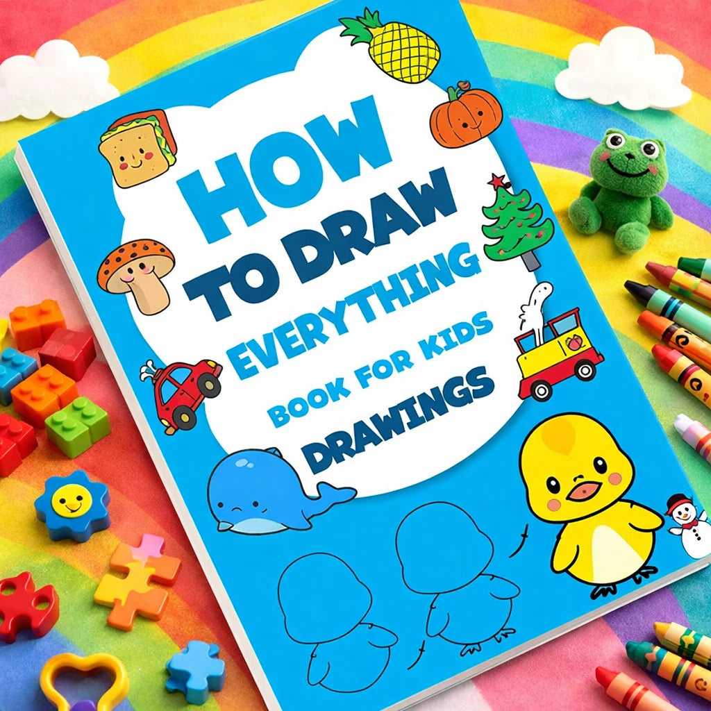 Drawing Books Kids Learn Draw Everything Simple Steps Boost