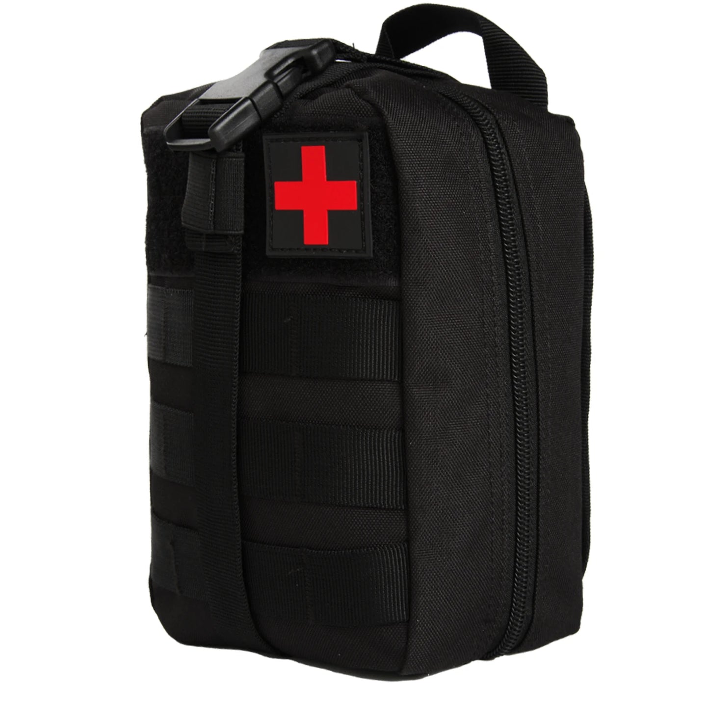 First Aid Bag Camping Tactical Medical Pouch EMT Emergency Survival Kit Hunting Outdoor Box Large Size 800D Nylon Bag Package Peaceful Pleasures Health and Wellness Black