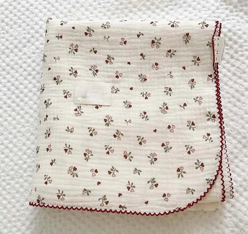 Baby Muslin Swaddle Blanket | 2-Layer Cotton & Bamboo Gauze Baby Swaddle Blanket Peaceful Pleasures Health and Wellness 13 2Layer 90x110cm