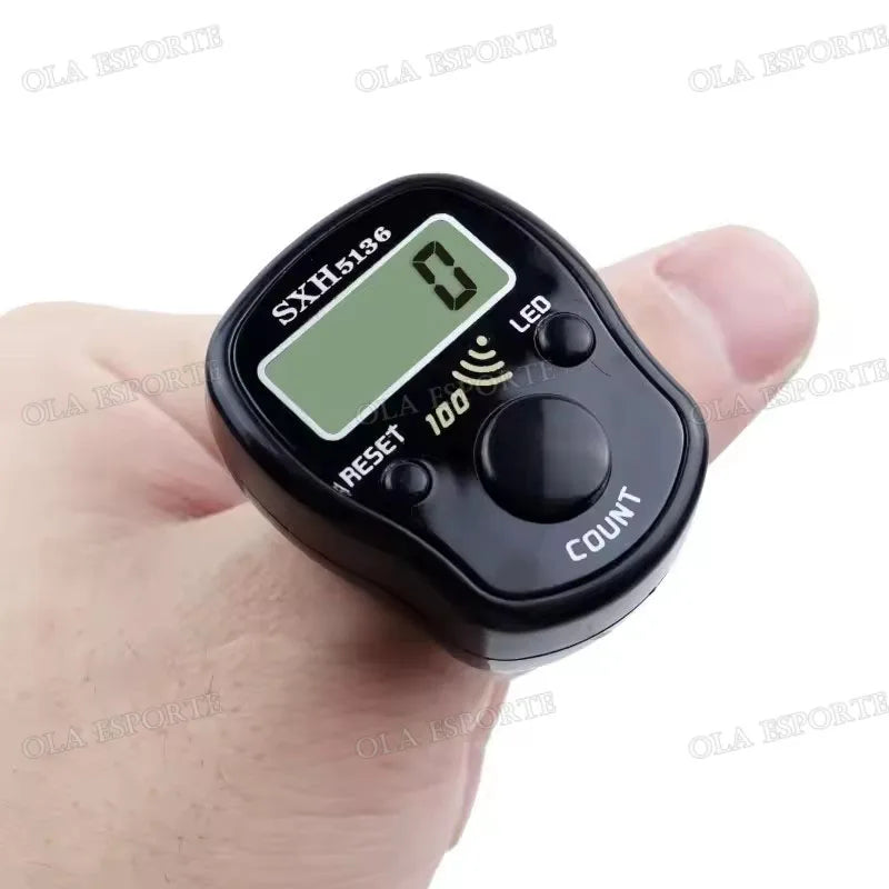 LCD Digital Finger Tally Counter Clicker with LED Backlight