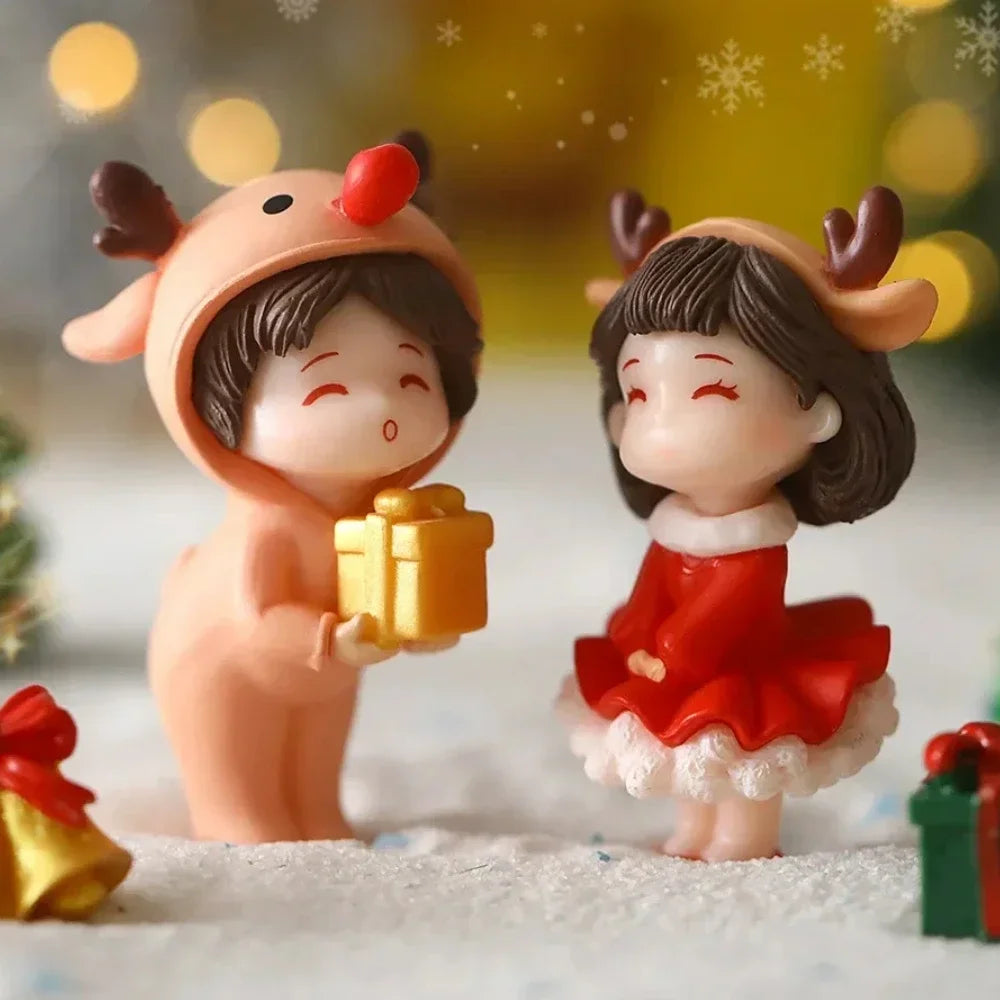 Mini Christmas Couple Dolls | Desktop Ornaments 1–20 Pairs