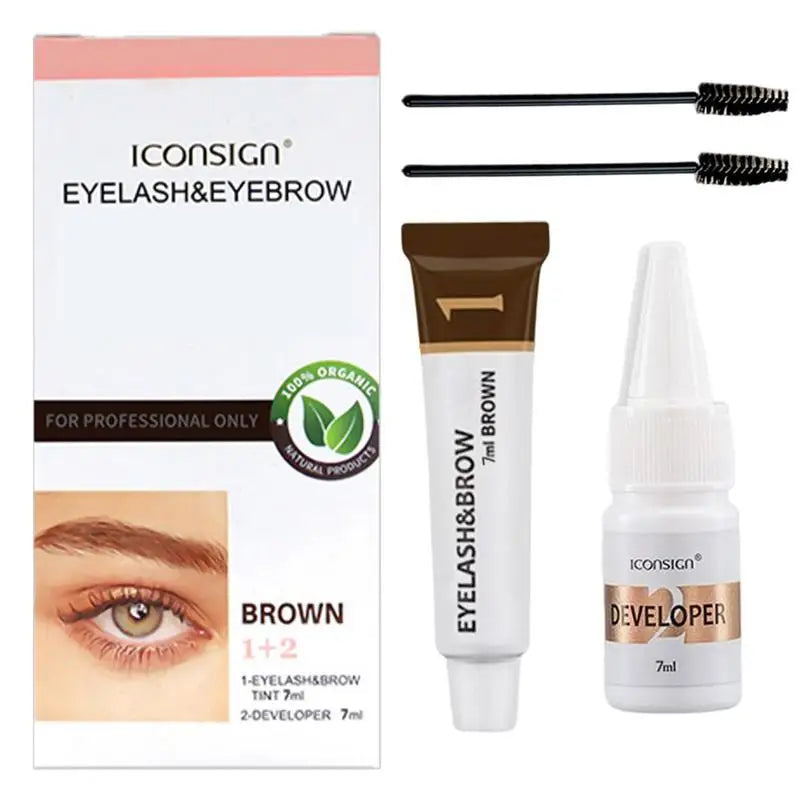 5-Piece Eyebrow Tinting Kit – Waterproof Semi-Permanent Brow Dye