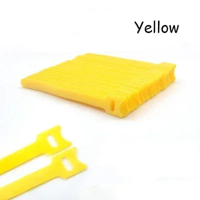 Self-Adhesive Hook & Loop Cable Straps 50pcs – Reusable Nylon