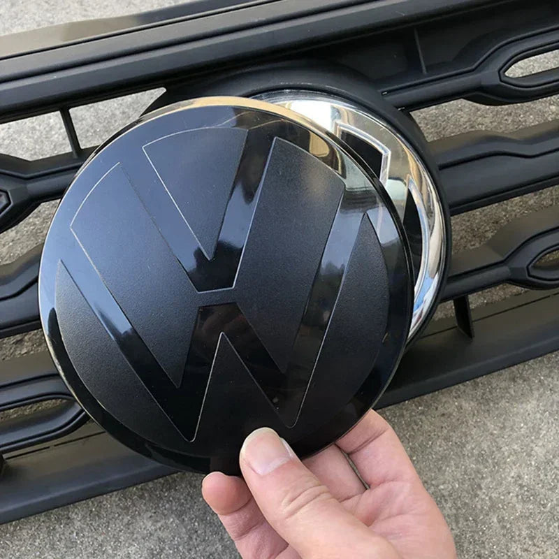 VW Golf Polo Passat Tiguan Black Emblem Badge Cover Set (2pc)