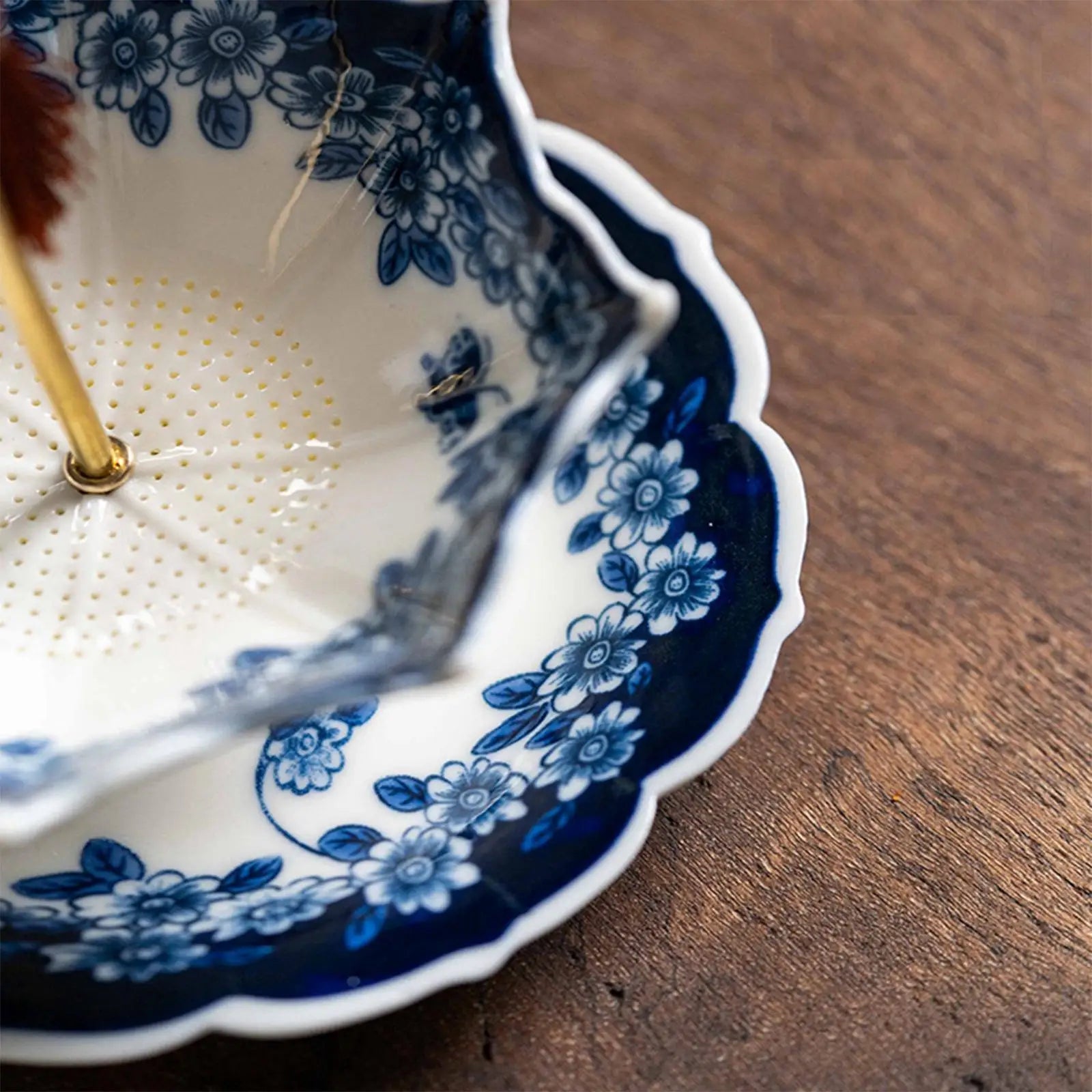 Rain Umbrella Tea Leakage Kung Fu Tea Accessories Ceramic Filters Tea Partitions Desktop Ornaments Fashion Tea Table Decorations Peaceful Pleasures Health and Wellness