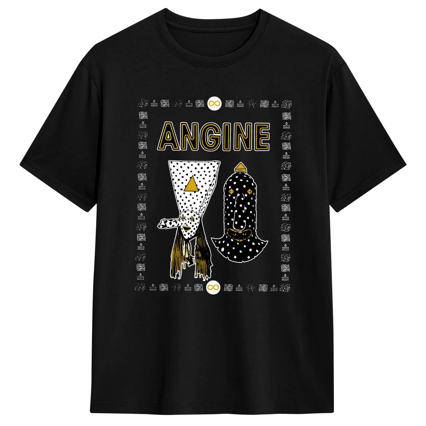 Men's T-Shirt Angine De Poitrine Band Fashion Cotton Tees Short Sleeve T Shirts O Neck Clothing Printed Peaceful Pleasures Health and Wellness 7 XXXL