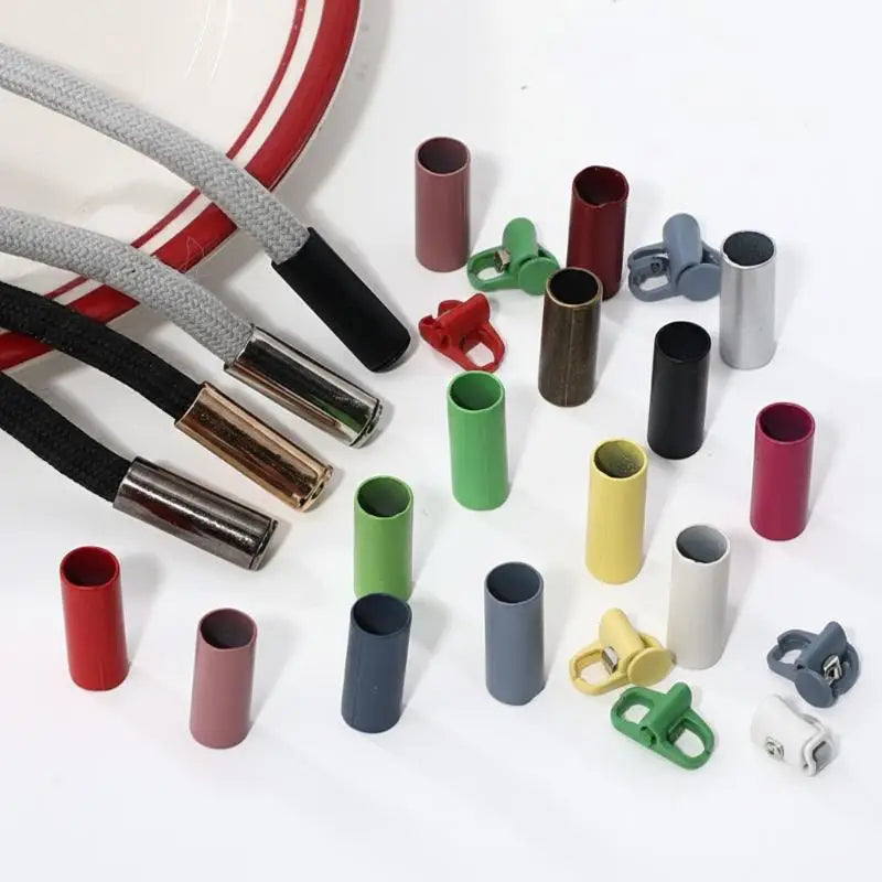 Metal Rope Ends Stopper Button Cord End Lock Cap Hanging Bell Buckle DIY Bag Shoes Garment Lanyard Accessories Peaceful Pleasures Health and Wellness