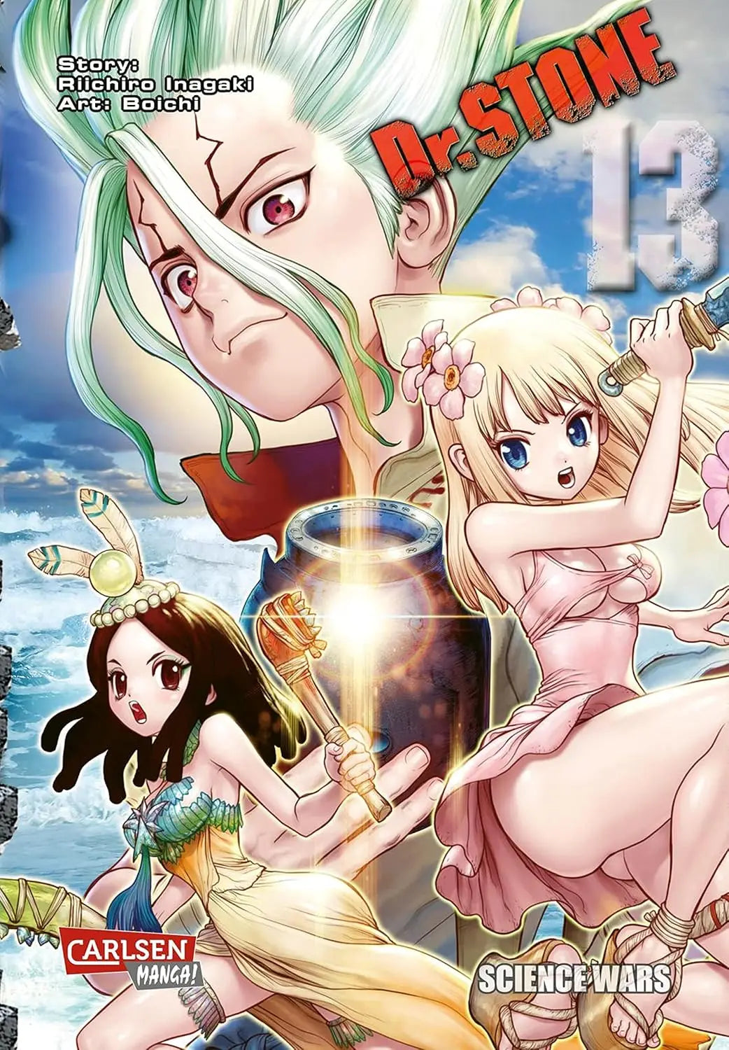 Dr. Stone Anime Canvas Wall Art Poster | Retro Graffiti Fan Gift