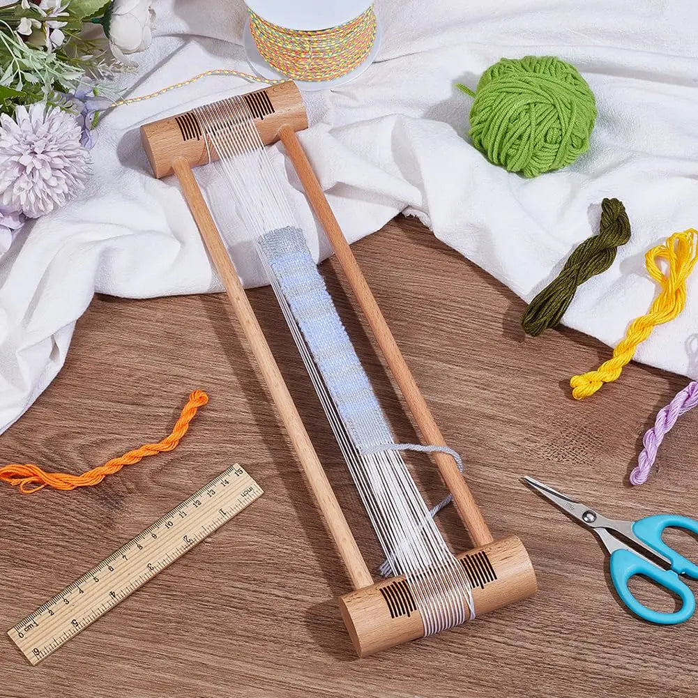 Rectangular Wooden Weaving Bobbin | Hand Loom Thread Winding Tool Weaving Bobbin Tool Peaceful Pleasures Health and Wellness