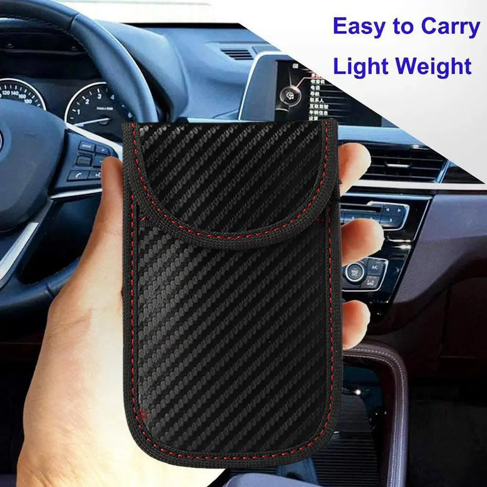 Key shielding cover Car Key Signal Blocker Case Faraday Cage Fob Pouch Keyless RFID Blocking Bag Peaceful Pleasures Health and Wellness