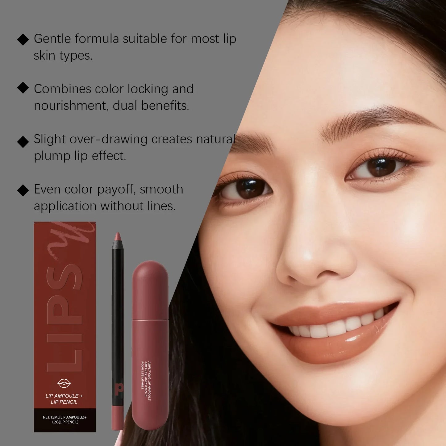 Nicotinamide Lip Serum & Lipliner Kit – Plump & Moisturize