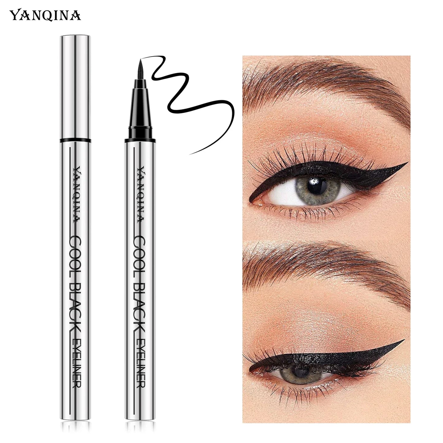 Waterproof Liquid Eyeliner Pen – Quick-Dry Matte & Smudge-Proof