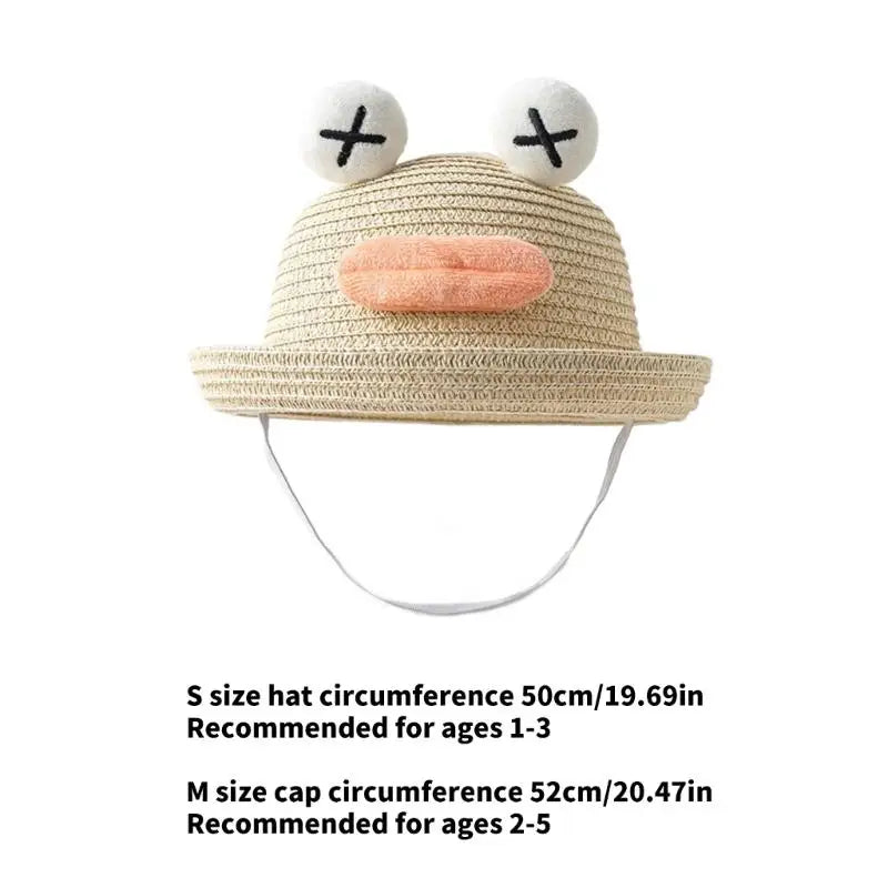 Baby Straw Sun Hat with Chin Strap | Ages 1–5 | Lightweight