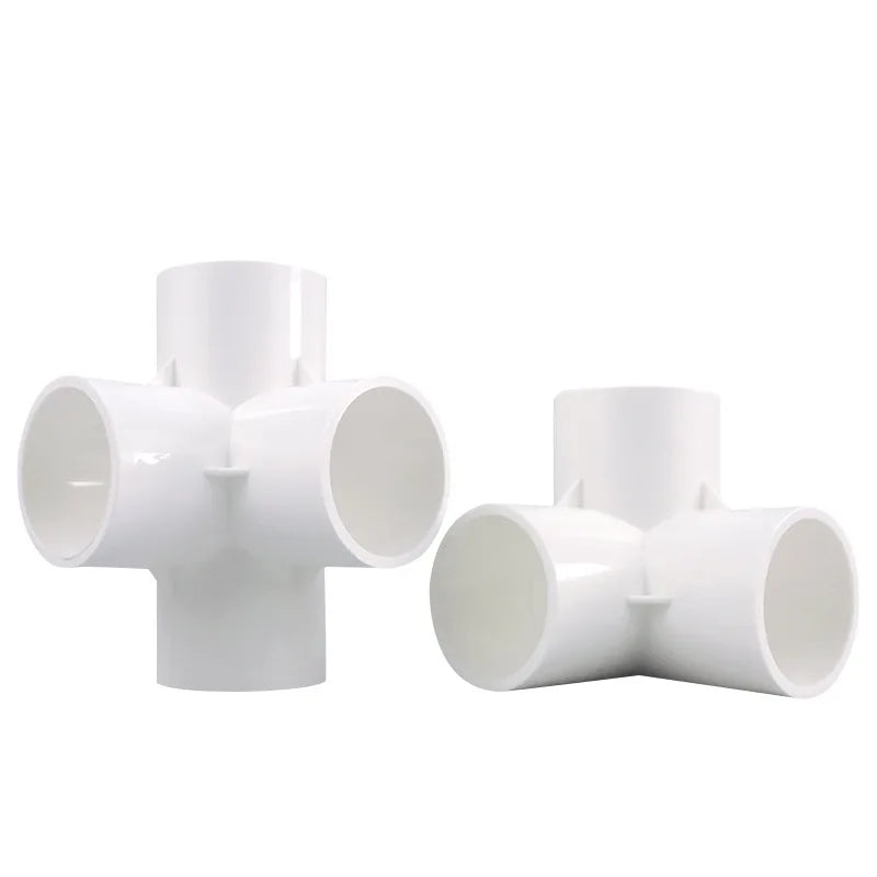 20/25/32/40/50mm PVC Pipe Connector Straight Elbow Tee Cross Joints Water Pipe Adapter 3/4 Ways Supply Joint DIY Accessories Peaceful Pleasures Health and Wellness