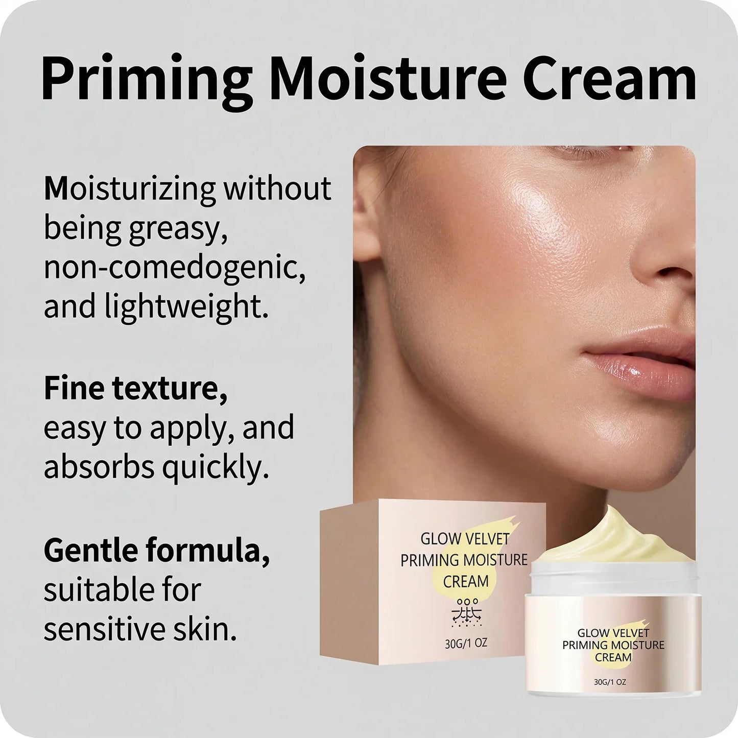 2-in-1 Hydrating Makeup Primer & Moisturizer 30g – Smooth Base