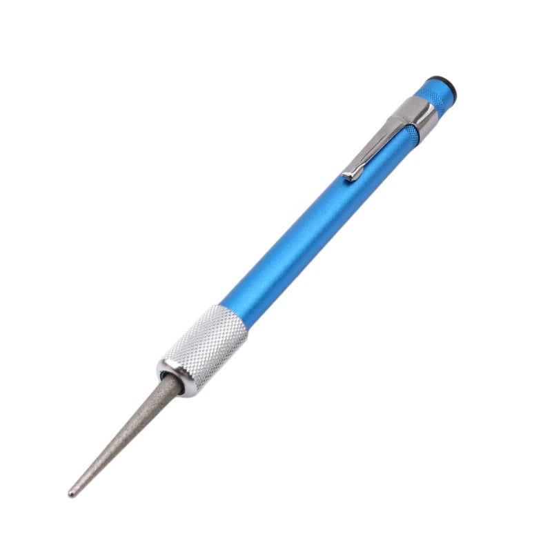 Portable Diamond Knife Sharpener Pen Shape Multi Tool for Fishing Hook Kitchen Scissors Outdoor Camping Travel Gadget Peaceful Pleasures Health and Wellness
