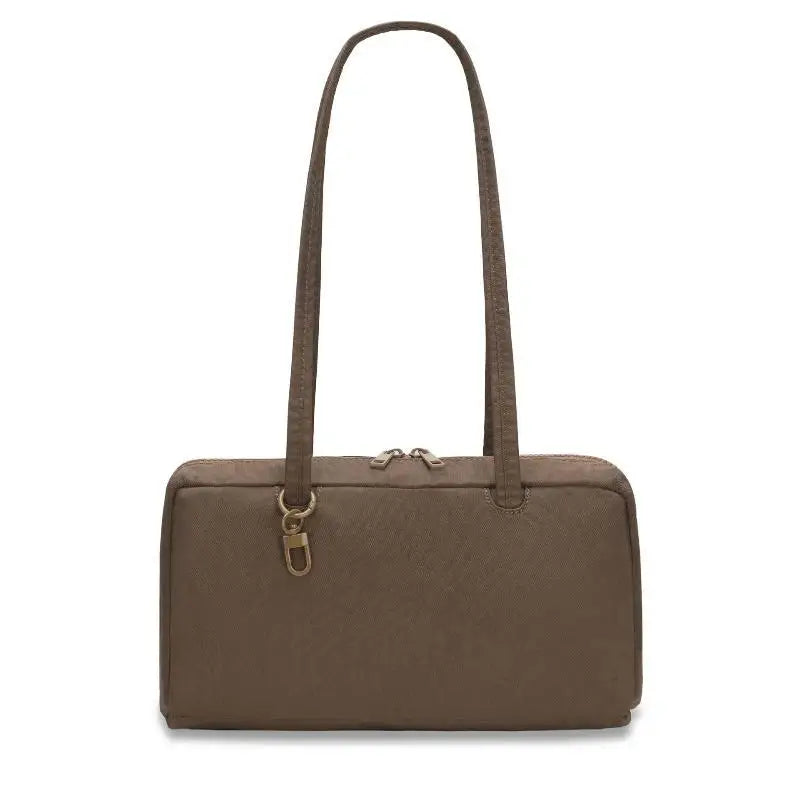 Minimalist Nylon Shoulder Tote Bag – Large Capacity for Women