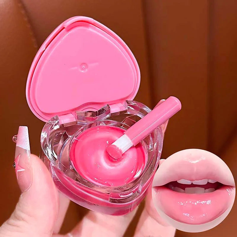 Luckgo Heart Double Color Lip Mask – Pink Tint & Hydration