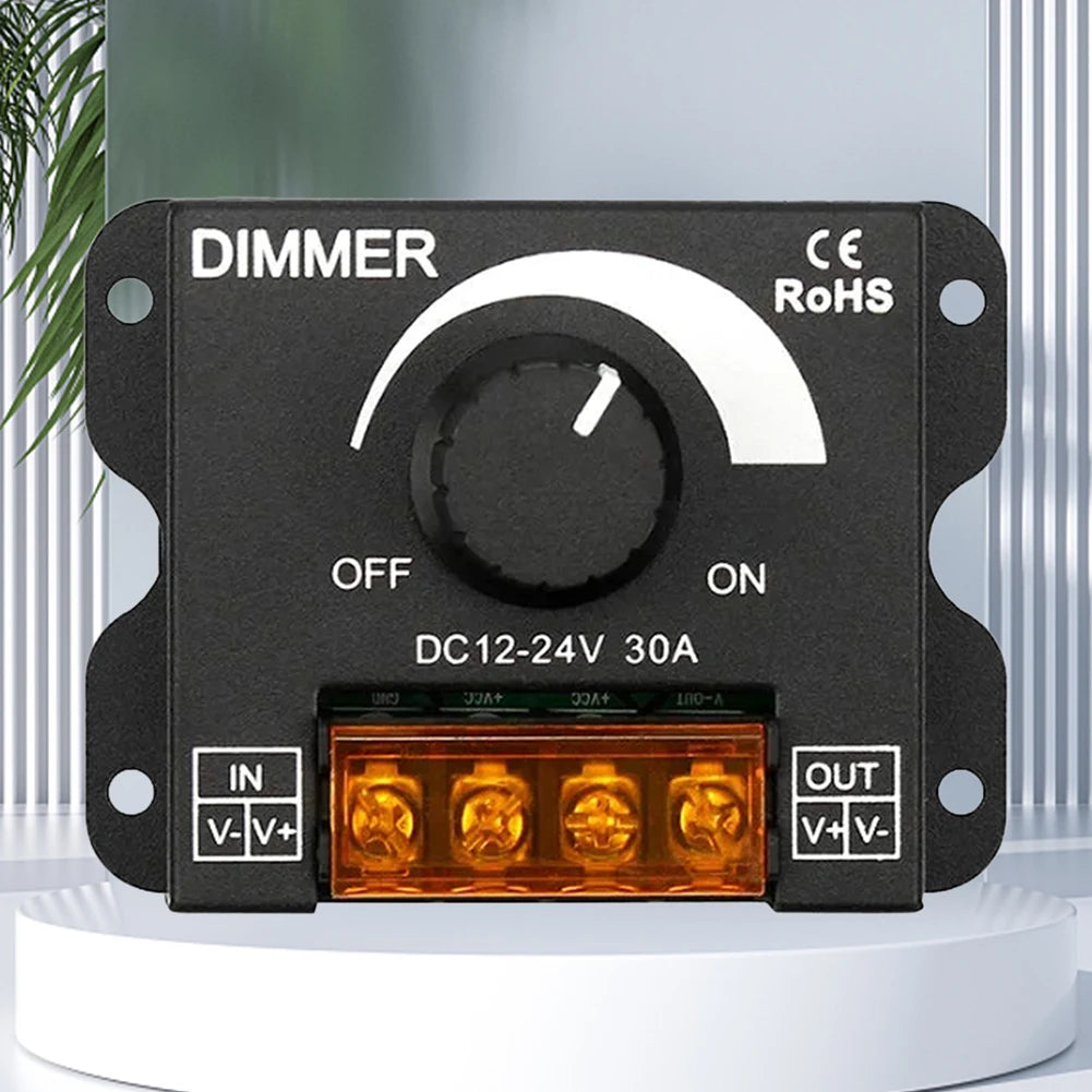 DC 12V-24V 30A PWM LED Dimmer Switch – Stepless Controller Peaceful Pleasures Health and Wellness spain