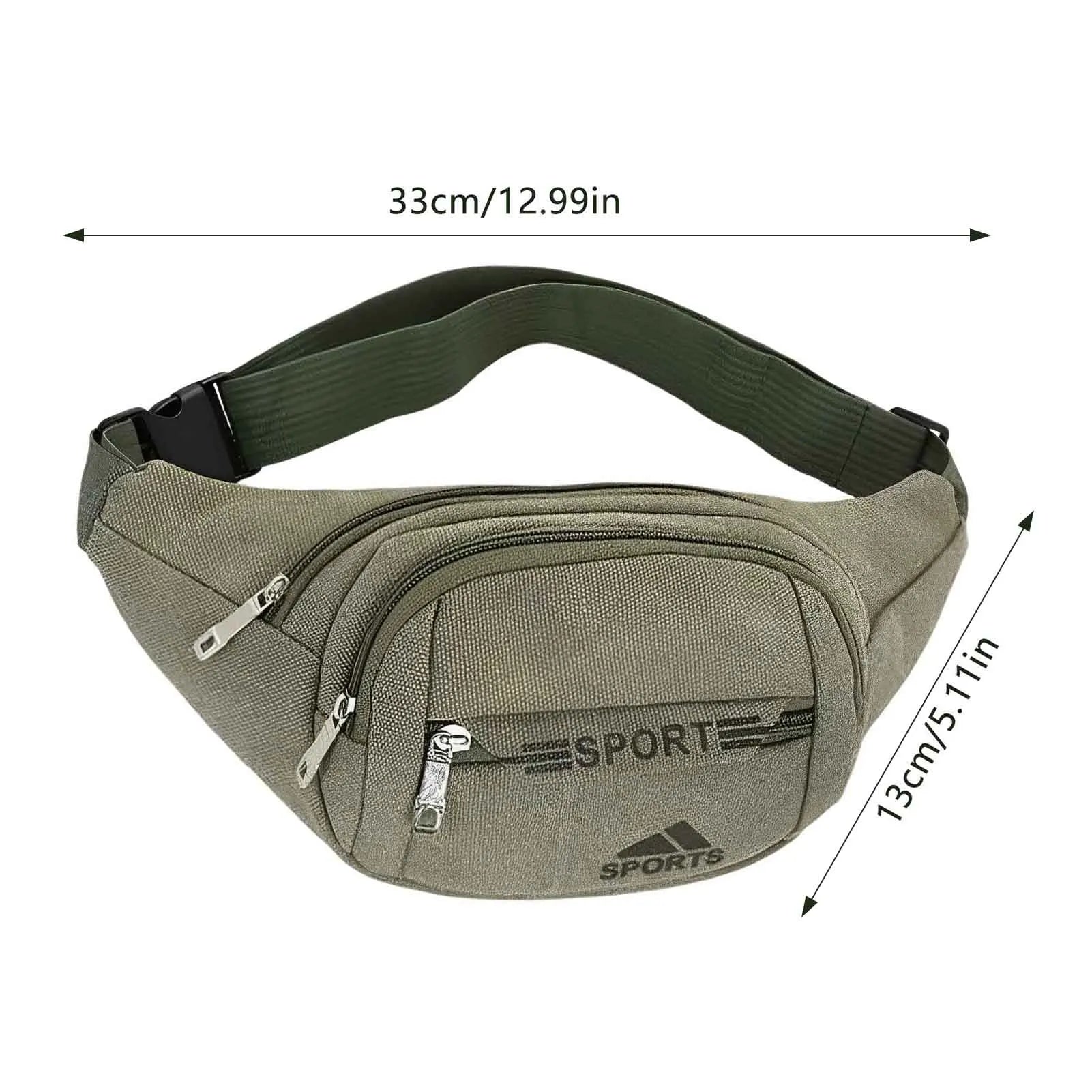 Men's Multifunctional Chest Bag with Adjustable Strap Outdoor Waist Bag for Shopping Camping Walking Peaceful Pleasures Health and Wellness
