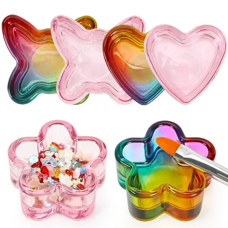 Crystal Glass Dappen Dish | Acrylic Nail Liquid Mixing Cup