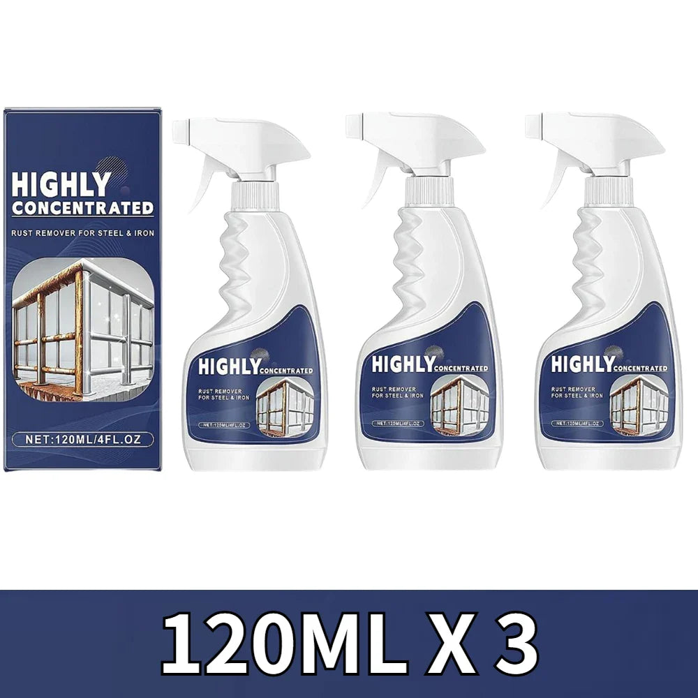120ml Heavy-Duty Metal Rust Remover & Anti-Rust Spray