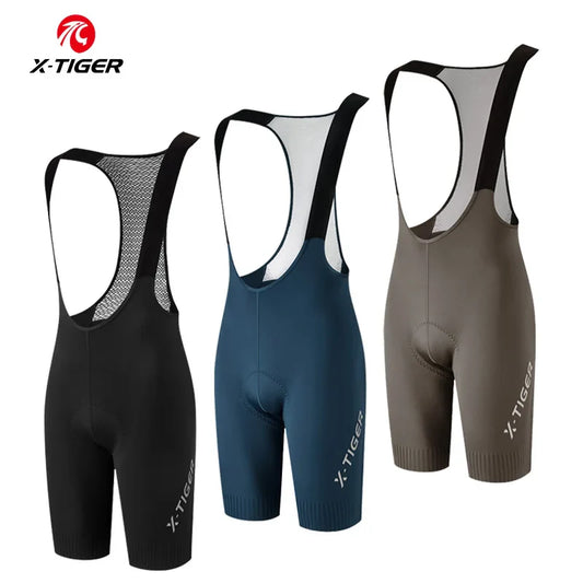 X-TIGER Men's Cycling Bib Shorts – 120 Density Pro Chamois Pad Cycling Bib Shorts Oasis Select